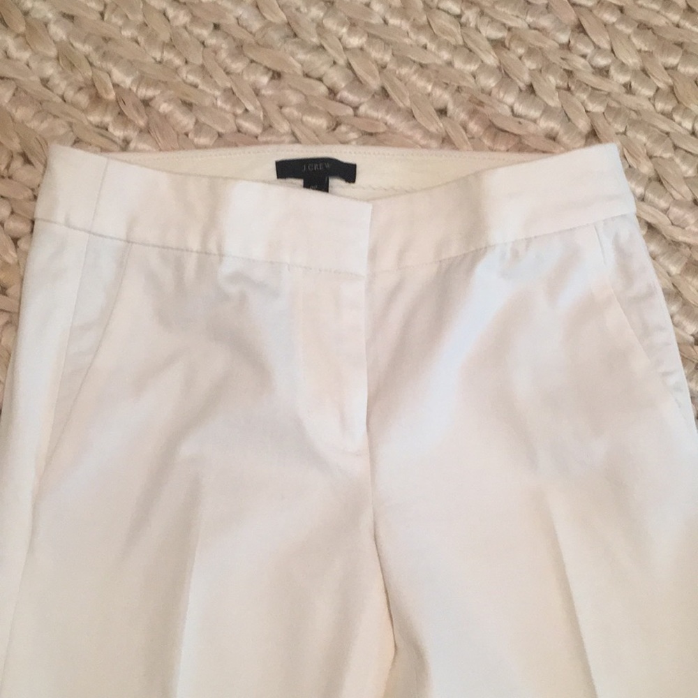Women's J Crew Formal White Pants; Size 00 - Picture 3 of 7